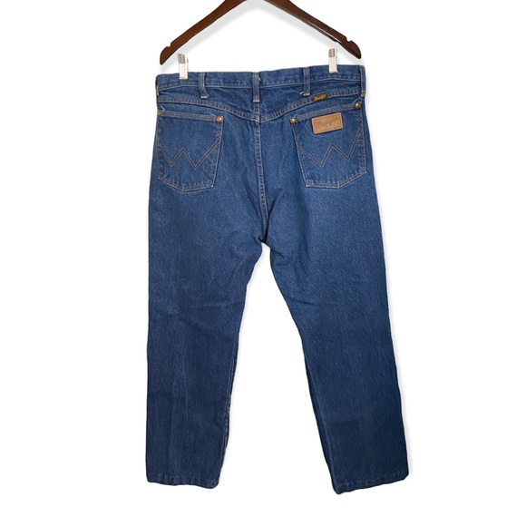 Vintage Wrangler Dark Wash Straight Leg Jeans - Picture 8 of 14